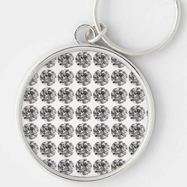 Brilliant Round Diamond Key Ring (Front)
