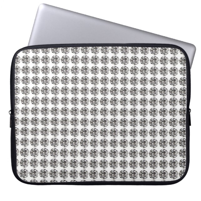 Brilliant Round Diamond Laptop Sleeve (Front)