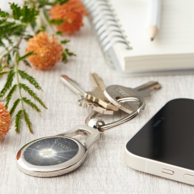 Brilliant Scorpio Key Ring (Side)