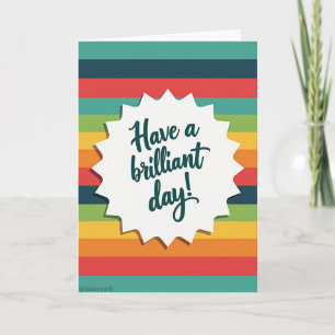 Brilliant Starburst Birthday Card