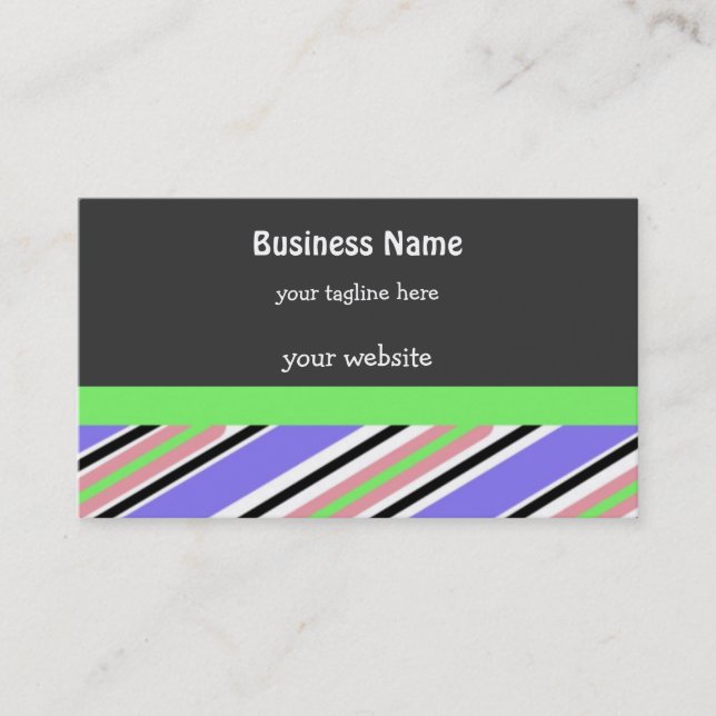 Brilliant Stripes Business Card (Front)