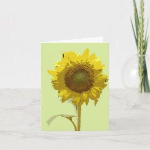 Brilliant Sunflower Note Card