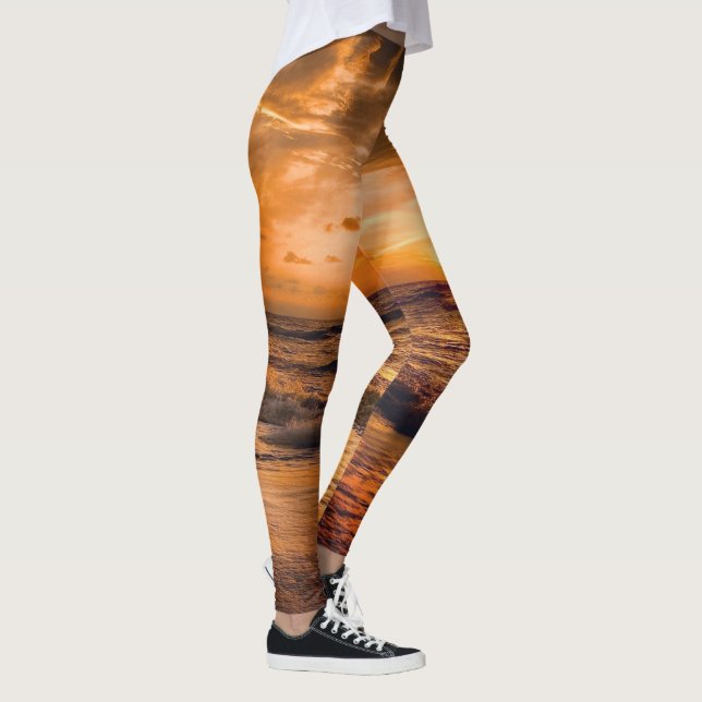 Brilliant Sunset Ladies Leggings (Right)