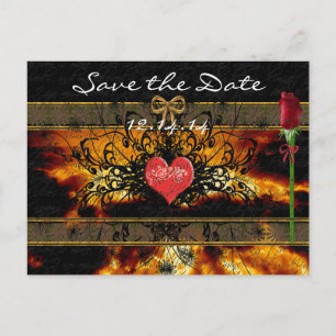 Brilliant Sunset Thru the Clouds Save the Date Announcement Postcard