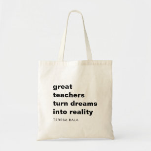 Brilliant Teacher Educator Appreciation Quote Tote Bag