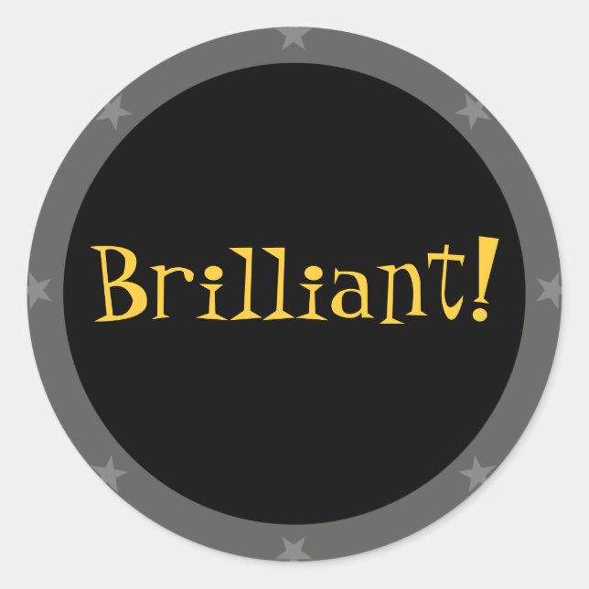 Brilliant - Teacher Sticker Series (Front)