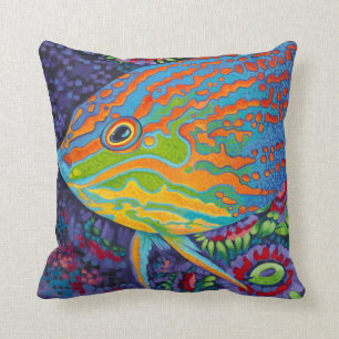Brilliant Tropical Fish I Cushion