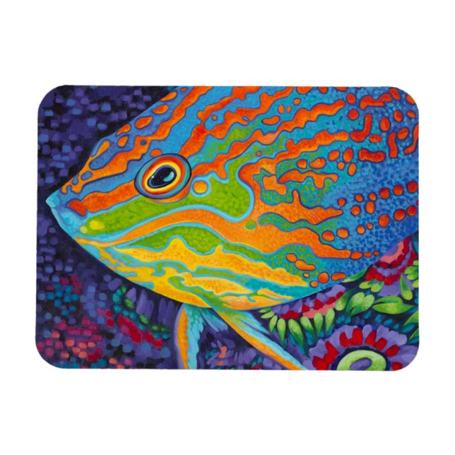 Brilliant Tropical Fish I Magnet (Horizontal)