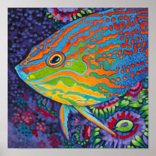 Brilliant Tropical Fish I Poster