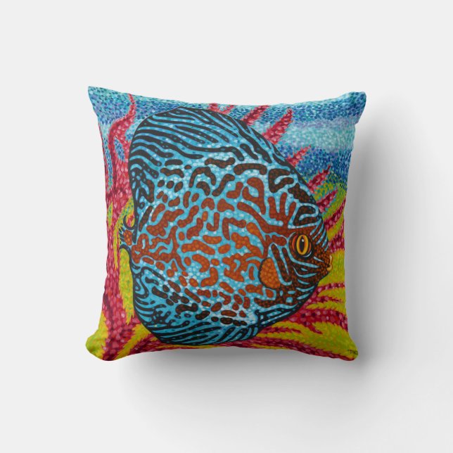 Brilliant Tropical Fish II Cushion (Front)
