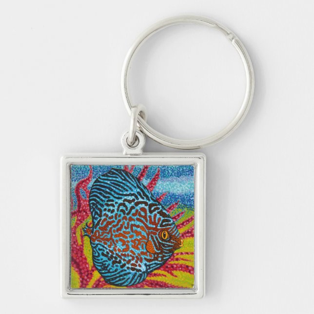 Brilliant Tropical Fish II Key Ring (Front)