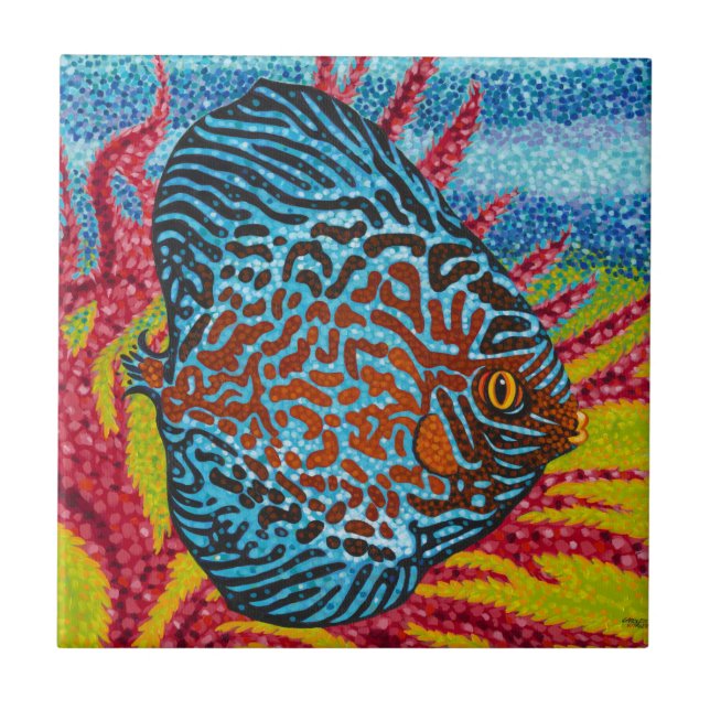 Brilliant Tropical Fish II Tile (Front)
