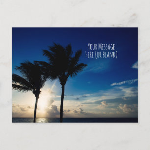 Brilliant Tropical Sunrise on the Caribbean Coast Postcard