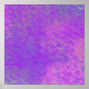 Brilliant Violet Marbled Art Poster