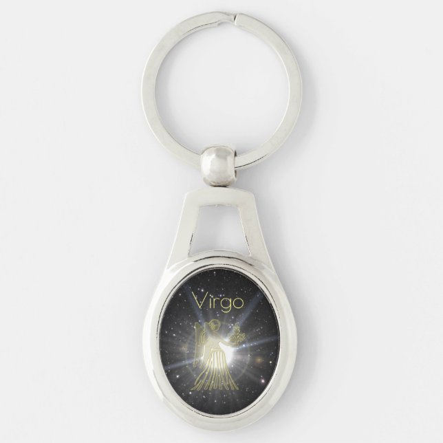 Brilliant Virgo Key Ring (Front)
