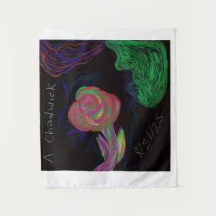 Brilliantly Coloured African Floral Tapestry