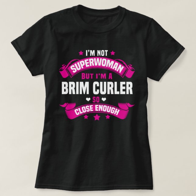 Brim Curler T-Shirt (Design Front)