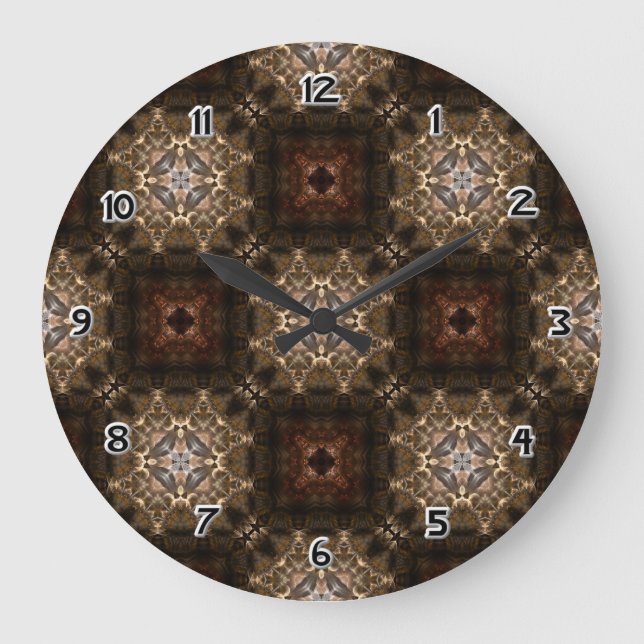 Brimitin Warrior Pattern 00120150507213527 Large Clock (Front)