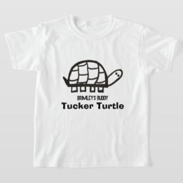 Brimley Buddy Kid's "Colour-Me" T ~ Tucker Turtle T-Shirt