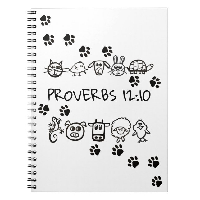Brimley's PROVERBS 12:10 ~ Notebook (Front)