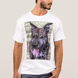 Brindle Amstaff American Staffordshire Terrier Dog T-Shirt