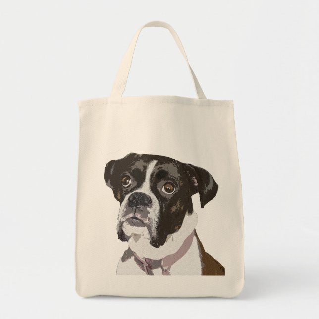 Brindle Boxer Gift Accessory - Shopping Bag (Front)