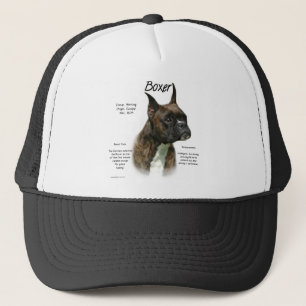 Brindle Boxer History Trucker Hat
