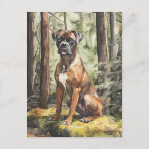 Brindle Boxer - Postcard
