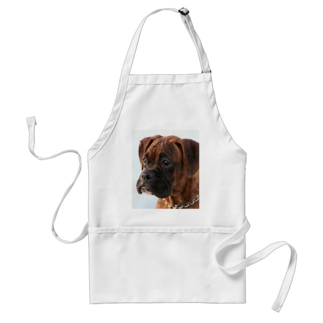 Brindle boxer puppy apron (Front)