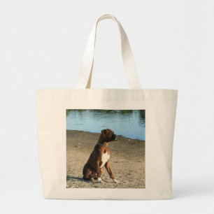 Brindle Boxer Puppy Tote bag