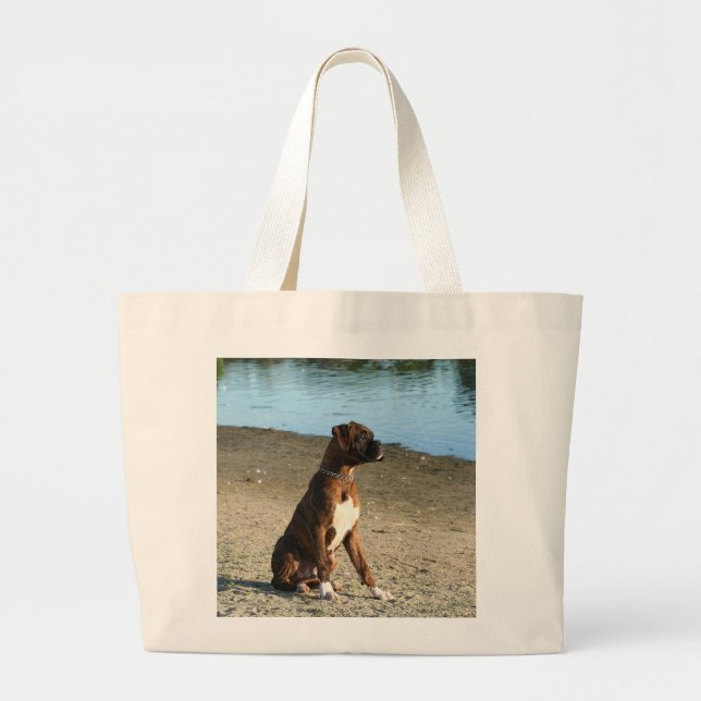 Brindle Boxer Puppy Tote bag (Front)