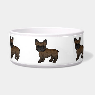 Brindle French Bulldog Cute Cartoon Dog