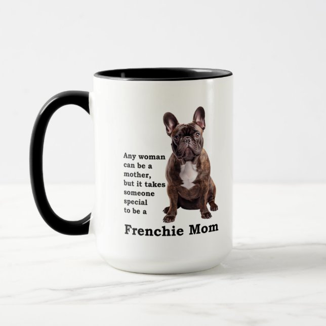 Brindle French Bulldog Mum Mug (Left)