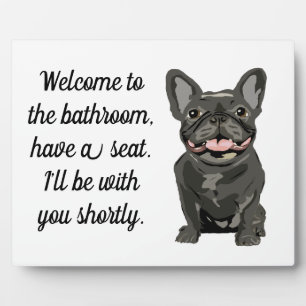 Brindle French Bulldog Plaque