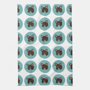 Brindle Frenchie Tea Towel