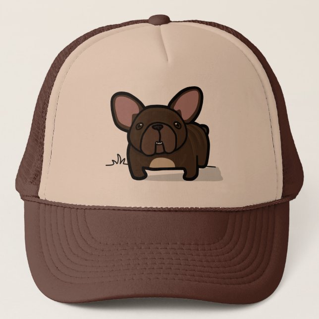 Brindle Frenchie Trucker Hat (Front)