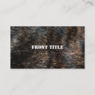 Brindle Fur Texture Camouflage Business Card