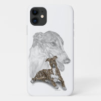 Brindle Greyhound Dog Art