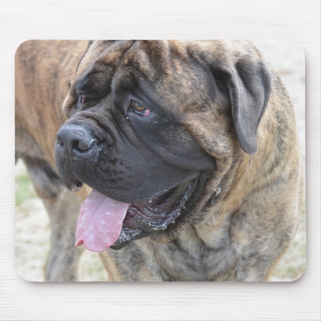 Brindle Mastiff Mouse Pad (Front)