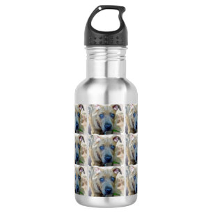Brindle Pit Bull Puppy by Shirley Taylor 532 Ml Water Bottle