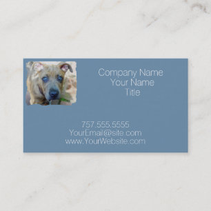 Brindle Pit Bull Puppy by Shirley Taylor Business Card