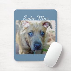 Brindle Pit Bull Puppy by Shirley Taylor Mouse Pad