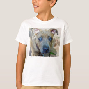 Brindle Pit Bull Puppy by Shirley Taylor T-Shirt