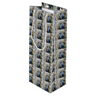 Brindle Pit Bull Puppy by Shirley Taylor Wine Gift Bag