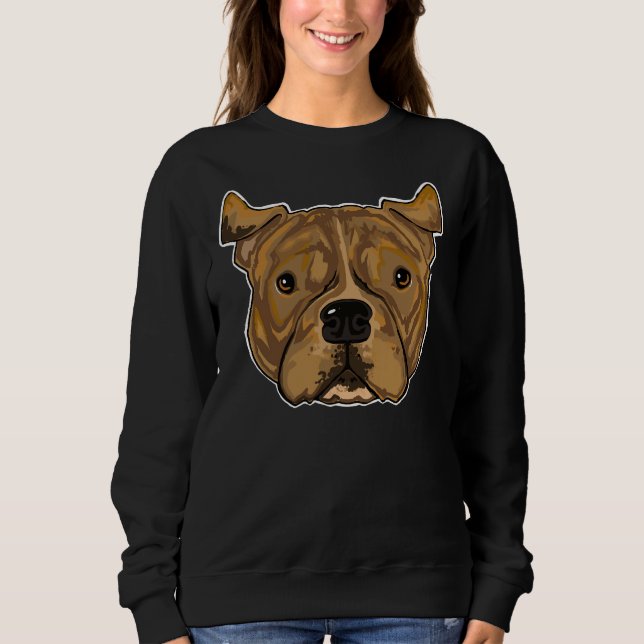 Brindle Pitbull 72 Sweatshirt (Front)