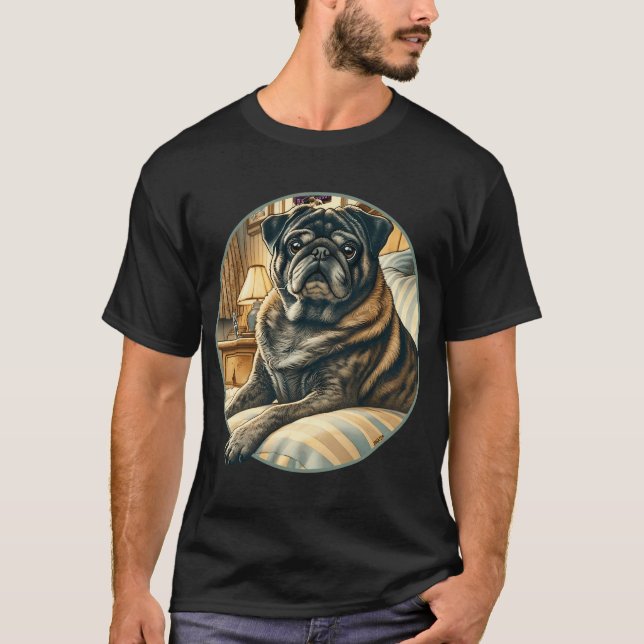 Brindle Pug T-Shirt (Front)