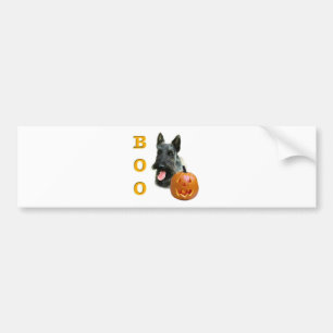 Brindle Scottish Terrier Boo Bumper Sticker