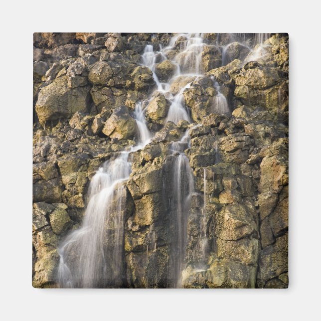 Brine falls from volcanic rock drop off magnet (Front)