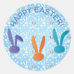 Bring a basket for the kids To collect eggs Easter Classic Round Sticker