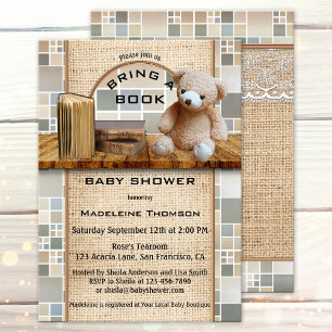 Bring a Book Baby Shower Invitation